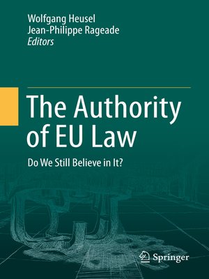 cover image of The Authority of EU Law